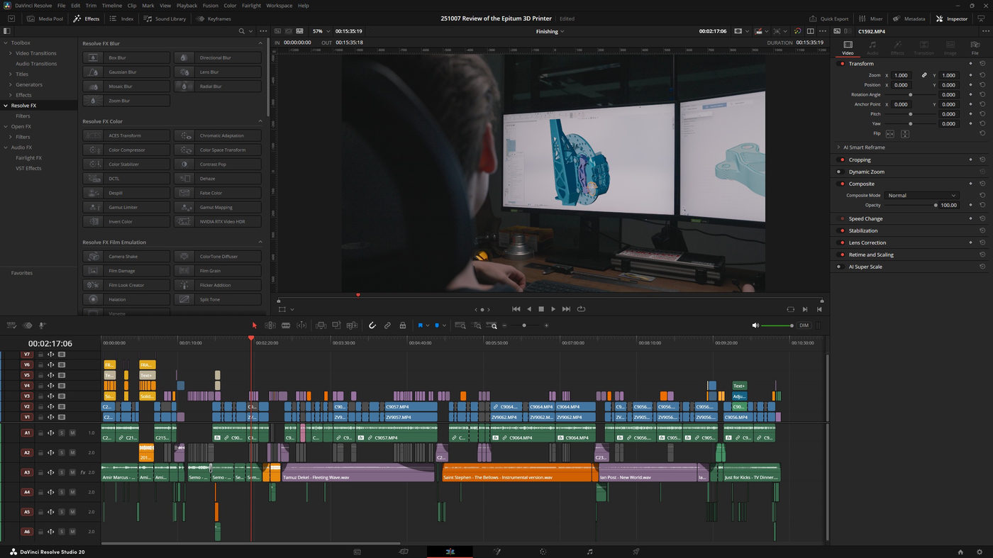 final timeline structure