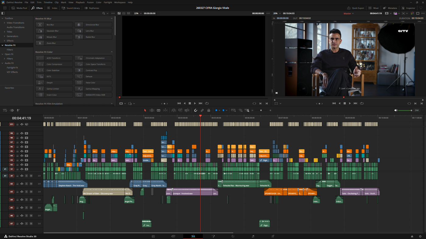 final timeline structure