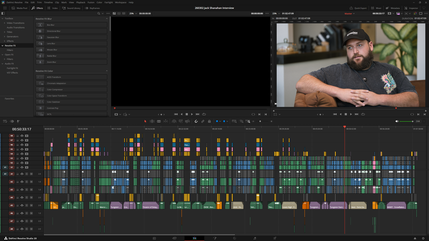 final timeline structure