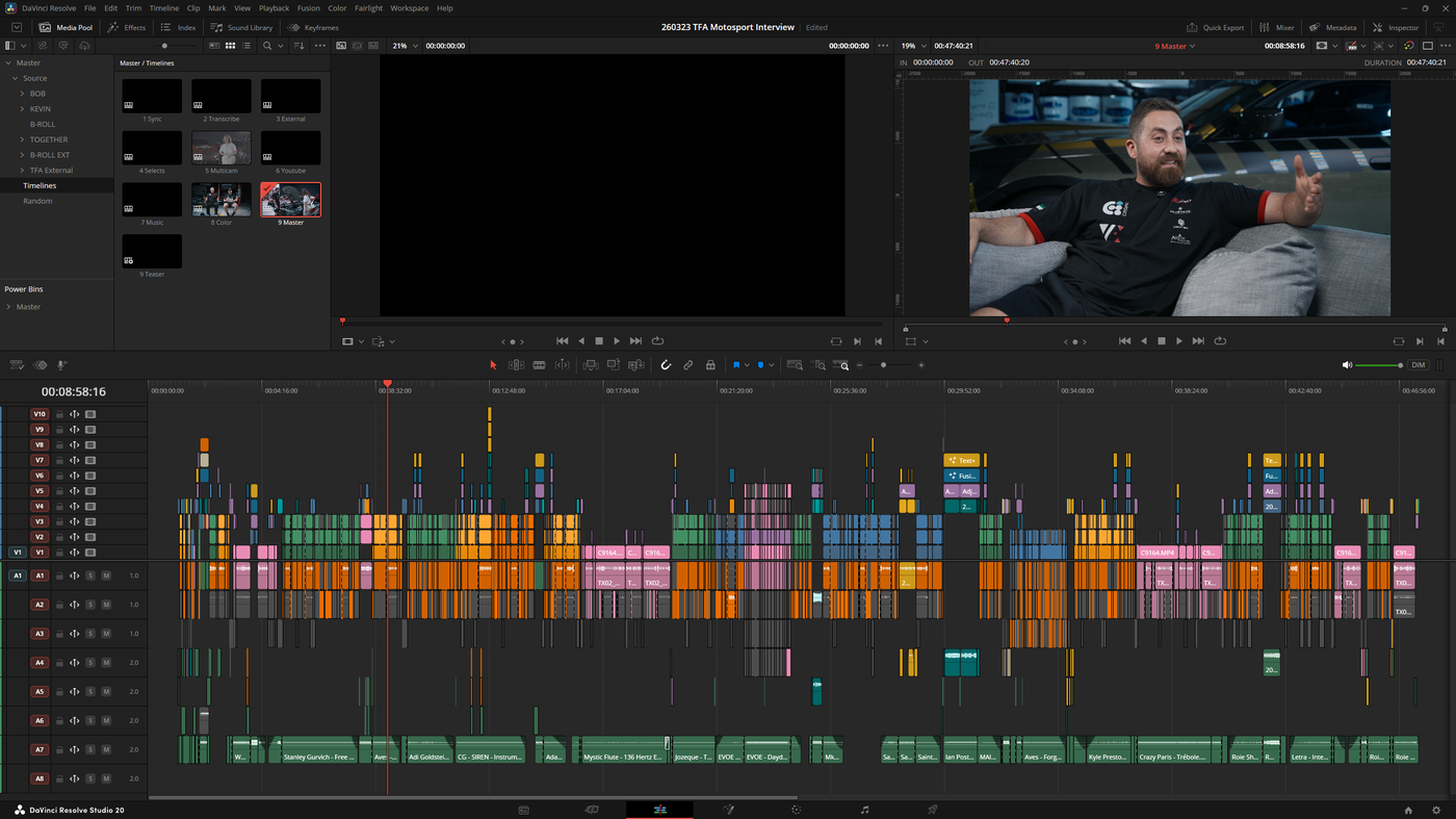 final timeline structure